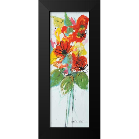 Sensations II Black Modern Wood Framed Art Print by Barnes, Natasha