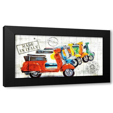 Made In Italy Black Modern Wood Framed Art Print by Sola, Bresso