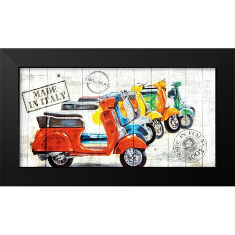 Made In Italy Black Modern Wood Framed Art Print by Sola, Bresso