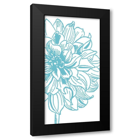 Simplicity II Black Modern Wood Framed Art Print with Double Matting by Berg, Sabine
