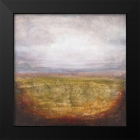 Ocean Map Black Modern Wood Framed Art Print by St. Germain, Patrick