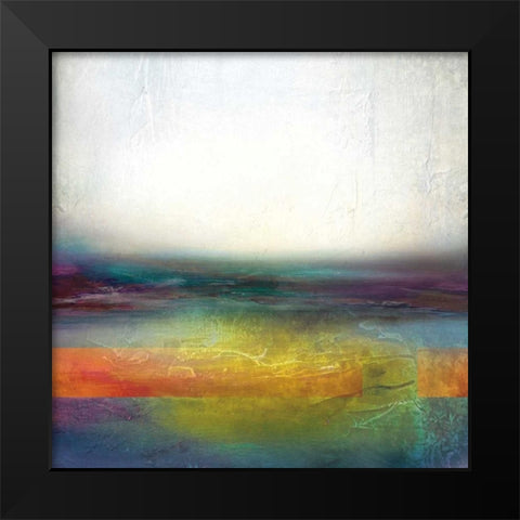 Illusion Black Modern Wood Framed Art Print by Venter, Tandi