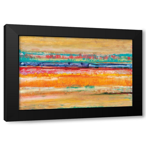 Sunclipse Black Modern Wood Framed Art Print by Jones, Cy