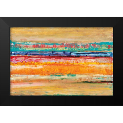 Sunclipse Black Modern Wood Framed Art Print by Jones, Cy