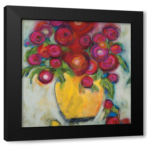 Keyaâ€™s Bouquet  Black Modern Wood Framed Art Print with Double Matting by Eider, Georgia