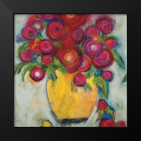 Keyaâ€™s Bouquet  Black Modern Wood Framed Art Print by Eider, Georgia