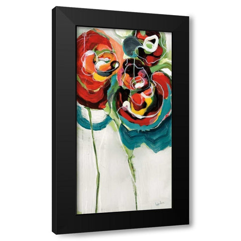 Wasabi Rose I Black Modern Wood Framed Art Print by Maritz, Angela