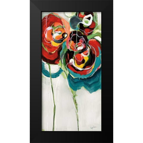 Wasabi Rose I Black Modern Wood Framed Art Print by Maritz, Angela
