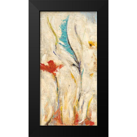 Flores I Black Modern Wood Framed Art Print by Santos, Nancy Villarreal