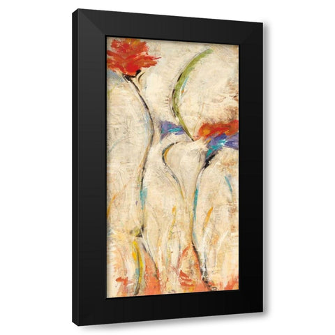 Flores II Black Modern Wood Framed Art Print by Santos, Nancy Villarreal