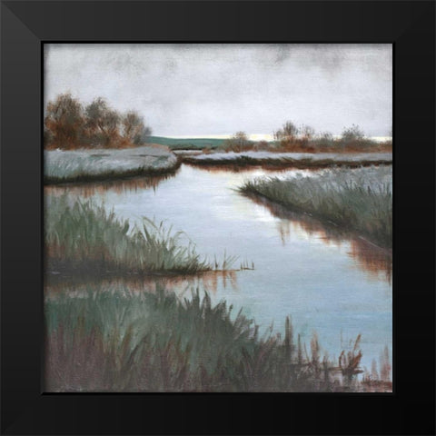 Grey Day Black Modern Wood Framed Art Print by Peterson, Julie