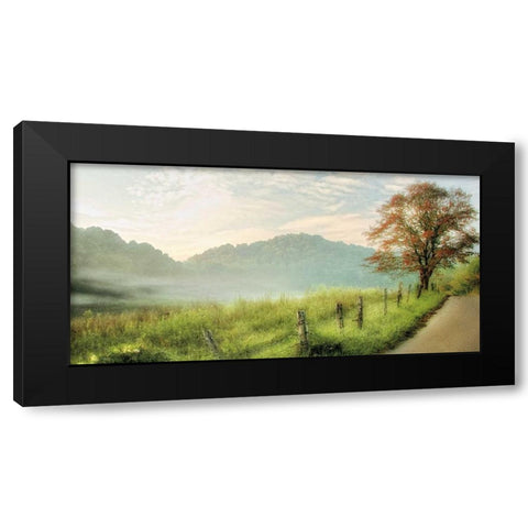 Autumns Aproach Black Modern Wood Framed Art Print with Double Matting by Burt, D.