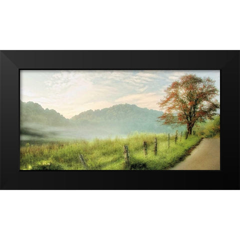 Autumns Aproach Black Modern Wood Framed Art Print by Burt, D.