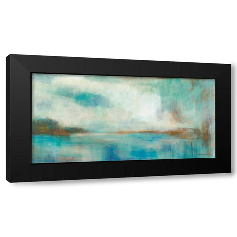 A Familiar Light Black Modern Wood Framed Art Print by Parker, Karen Lorena