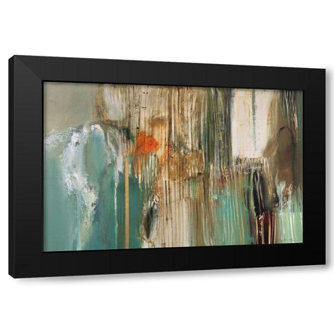 Peppermint Grove Black Modern Wood Framed Art Print with Double Matting by Barnes, Natasha