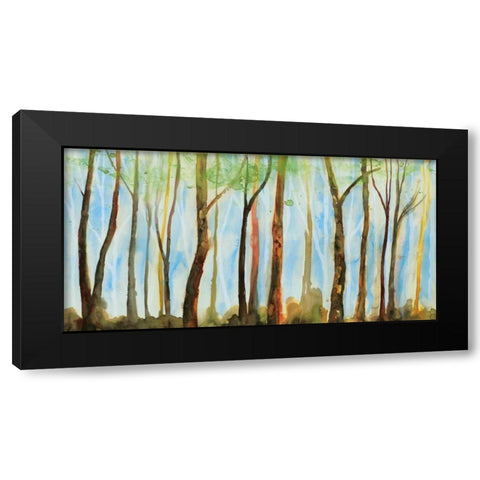 The Breeze Black Modern Wood Framed Art Print by Fontaine, Stephanie