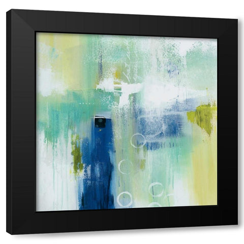 Swept Off My Feet I Black Modern Wood Framed Art Print by Hawkins, Julie