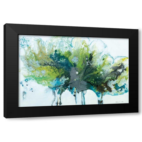 Imperial Frost Black Modern Wood Framed Art Print by Barnes, Natasha