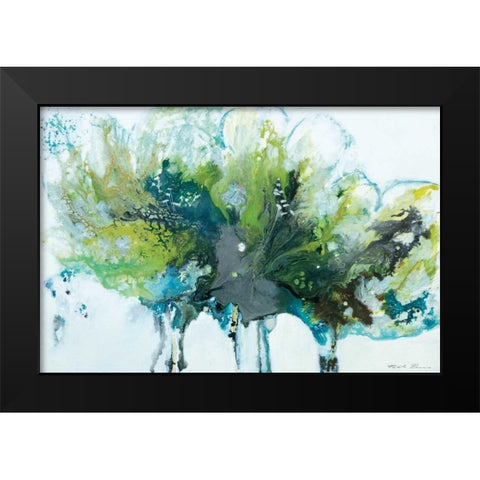 Imperial Frost Black Modern Wood Framed Art Print by Barnes, Natasha