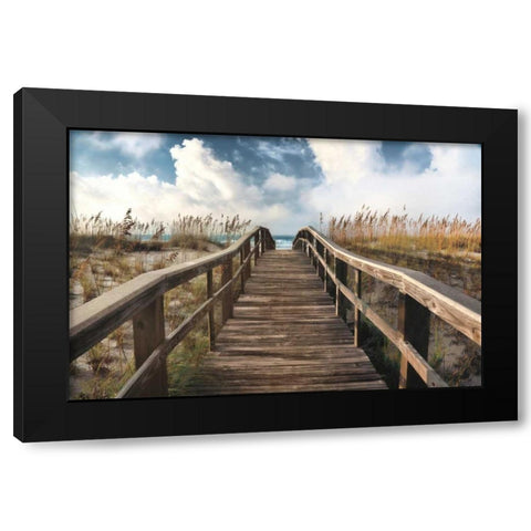 Path To Paradise Black Modern Wood Framed Art Print with Double Matting by Cahill, Michael