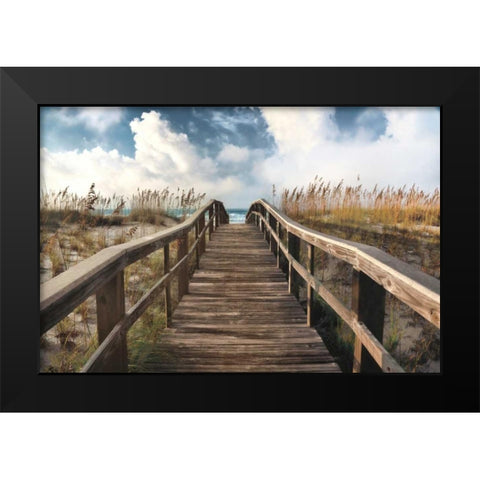 Path To Paradise Black Modern Wood Framed Art Print by Cahill, Michael