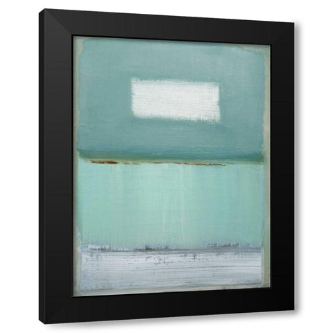 Azure Blue I Black Modern Wood Framed Art Print by Gold, Caroline