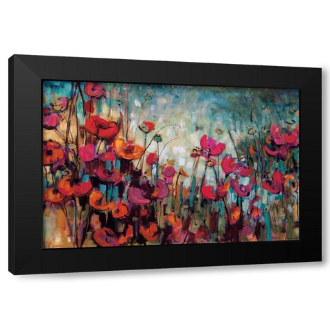 Emmie Lou Black Modern Wood Framed Art Print with Double Matting by Heath, Crystal