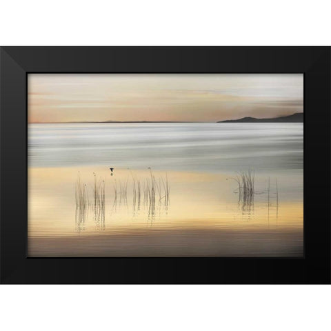 Golden Black Modern Wood Framed Art Print by Pelkey, Marvin