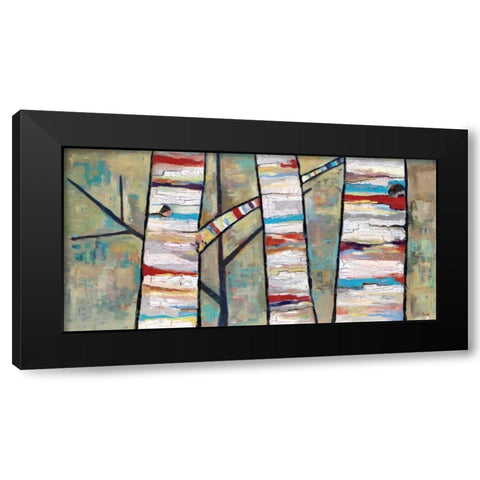 Converse Black Modern Wood Framed Art Print by Swider, Staci