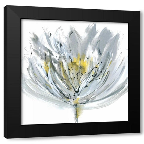 Le Grand Posy Black Modern Wood Framed Art Print with Double Matting by Meyers, Rebecca
