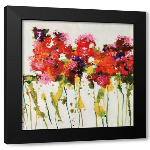 Dandy Flowers I Black Modern Wood Framed Art Print with Double Matting by Barnes, Natasha
