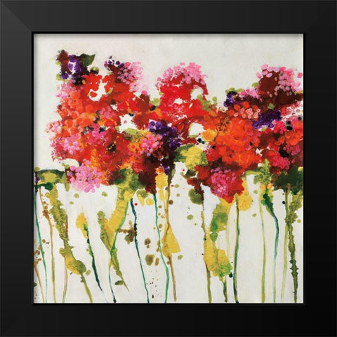 Dandy Flowers I Black Modern Wood Framed Art Print by Barnes, Natasha