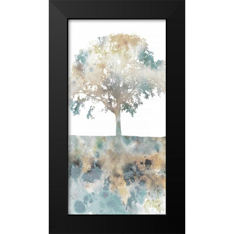 Water Tree I Black Modern Wood Framed Art Print by Fontaine, Stephane