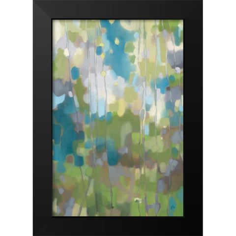 Wistful Black Modern Wood Framed Art Print by Weber, Jennifer