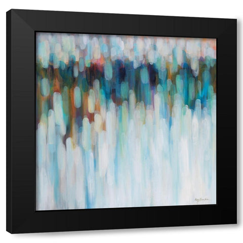 Aurora Lights Black Modern Wood Framed Art Print by Parker, Karen Lorena
