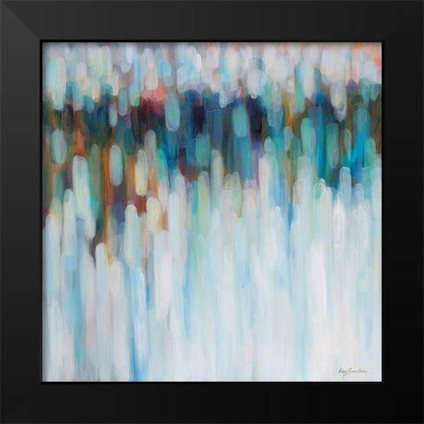 Aurora Lights Black Modern Wood Framed Art Print by Parker, Karen Lorena