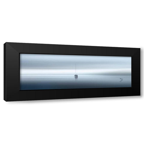 West Coast Sailing Black Modern Wood Framed Art Print by Pelkey, Marvin