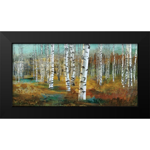 Summer Song Black Modern Wood Framed Art Print by Fontaine, Stepahne