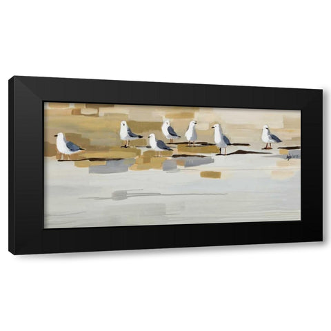 Late Afternoon Gathering Â  Black Modern Wood Framed Art Print by Maritz, Angela