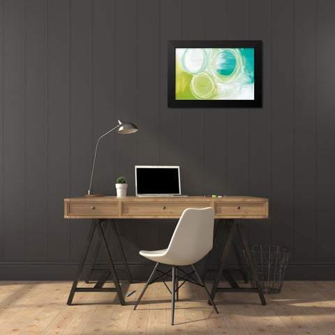Praying For No Strings Black Modern Wood Framed Art Print by Julie Hawkins