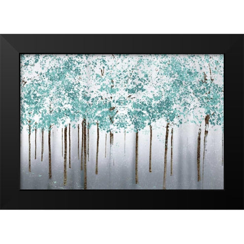Into the Woods Black Modern Wood Framed Art Print by Pelkey, Marvin