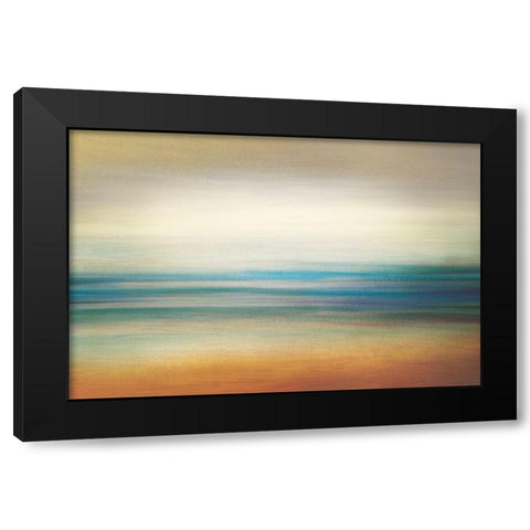 La Playa Black Modern Wood Framed Art Print by Venter, Tandi