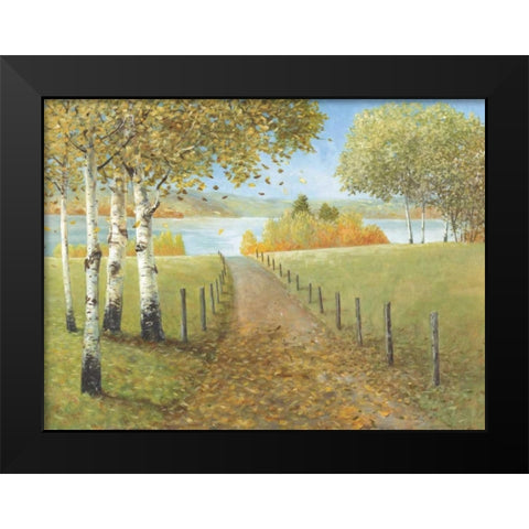 Rural Route I Black Modern Wood Framed Art Print by Fisk, Arnie