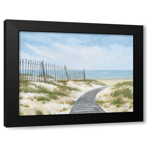 Breezing Up Black Modern Wood Framed Art Print by Fisk, Arnie