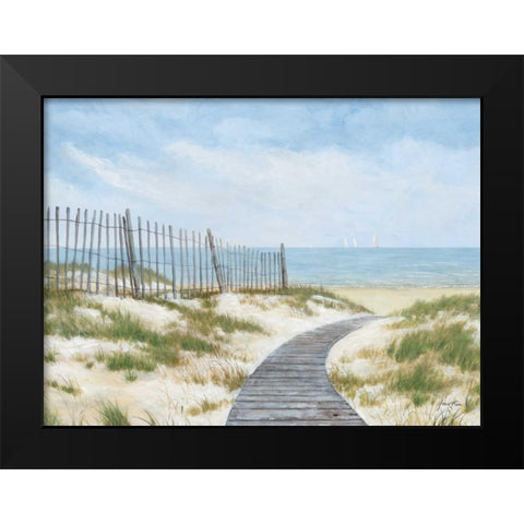 Breezing Up Black Modern Wood Framed Art Print by Fisk, Arnie