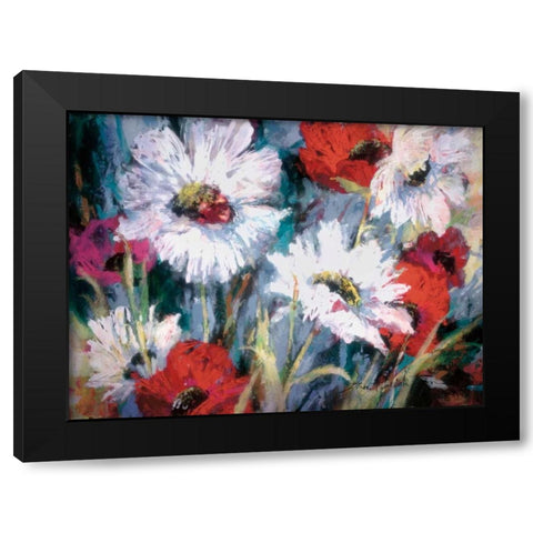 Tangled Garden II Black Modern Wood Framed Art Print by Heighton, Brent