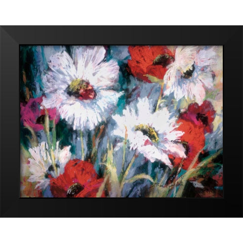 Tangled Garden II Black Modern Wood Framed Art Print by Heighton, Brent