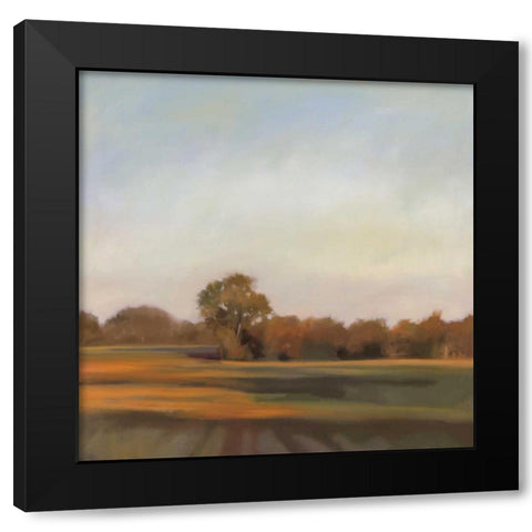 Harvest Fields Black Modern Wood Framed Art Print by Lightell, Megan