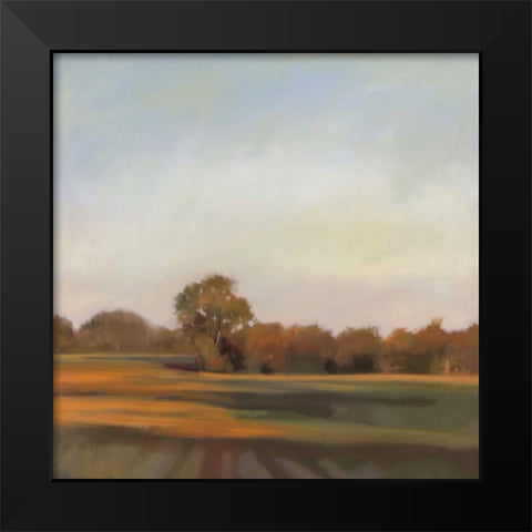 Harvest Fields Black Modern Wood Framed Art Print by Lightell, Megan