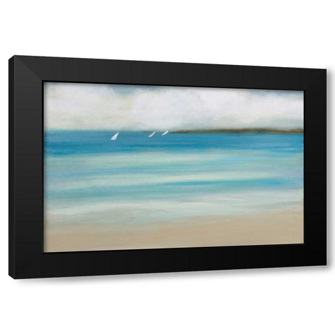Catching the Breeze Black Modern Wood Framed Art Print with Double Matting by Vindedzis, Rita